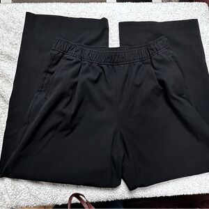 Old Navy High Rise Billie Pull On Straight Wide Leg Black Pants Women’s, L